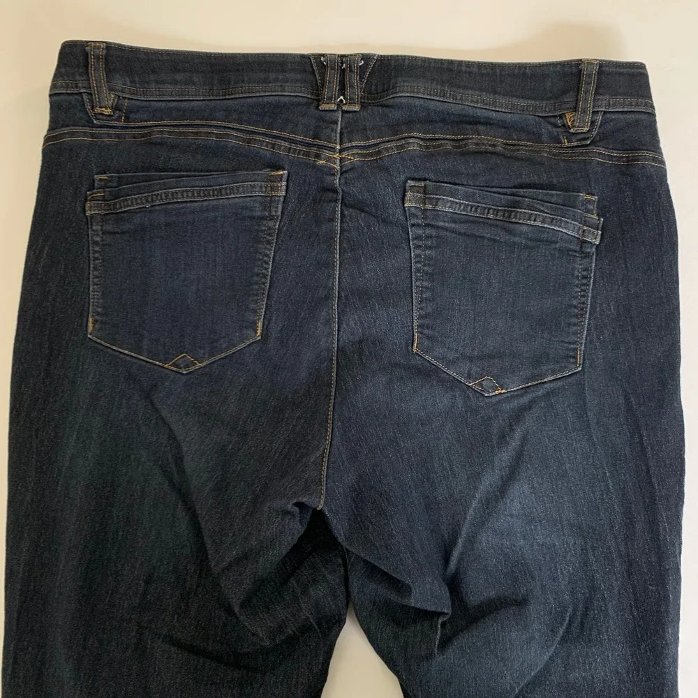 Democracy‎ Ab Technology Jeans Womens 20W Dark Wash Ankle Stretch Tummy Control